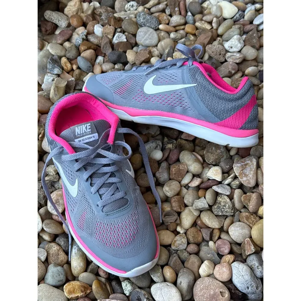 Nike Training In Season‎ 5 Grey Pink Size 7.5